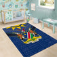 Namibia Yellow Sun Area Rug Sporty Style with Traditional Patterns