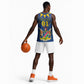 Namibia Yellow Sun Basketball Jersey Sporty Style with Traditional Patterns TS04