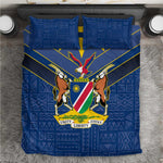 Namibia Yellow Sun Bedding Set Sporty Style with Traditional Patterns