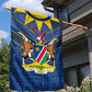 Namibia Yellow Sun Garden Flag Sporty Style with Traditional Patterns