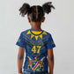 Namibia Yellow Sun Kid T shirt Sporty Style with Traditional Patterns