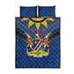 Namibia Yellow Sun Quilt Bed Set Sporty Style with Traditional Patterns