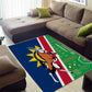 Namibia Gemsbok Area Rug Flag Design with African Patterns