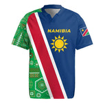 Namibia Gemsbok Rugby Jersey Flag Design with African Patterns