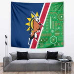 Namibia Gemsbok Tapestry Flag Design with African Patterns