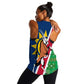 Namibia Gemsbok Women Racerback Tank Flag Design with African Patterns