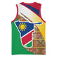Afro Namibia Map Basketball Jersey National Emblem and Cultural Motif Design TS04