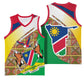 Afro Namibia Map Basketball Jersey National Emblem and Cultural Motif Design TS04