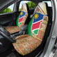 Afro Namibia Map Car Seat Cover National Emblem and Cultural Motif Design