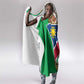 Afro Namibia Map Hooded Blanket National Emblem and Cultural Motif Design