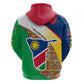 Afro Namibia Map Hoodie National Emblem and Cultural Motif Design
