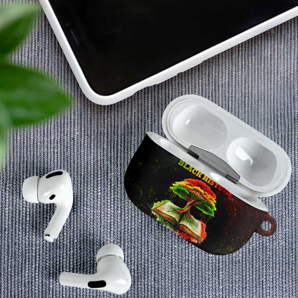 Black History Tree of Knowledge AirPods Case Pan-African Afrocentric Drip Art Illustration