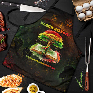 Black History Tree of Knowledge Apron Pan-African Afrocentric Drip Art Illustration