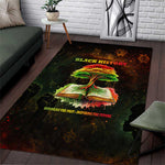 Black History Tree of Knowledge Area Rug Pan-African Afrocentric Drip Art Illustration