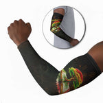 Black History Tree of Knowledge Arm Sleeves Pan-African Afrocentric Drip Art Illustration