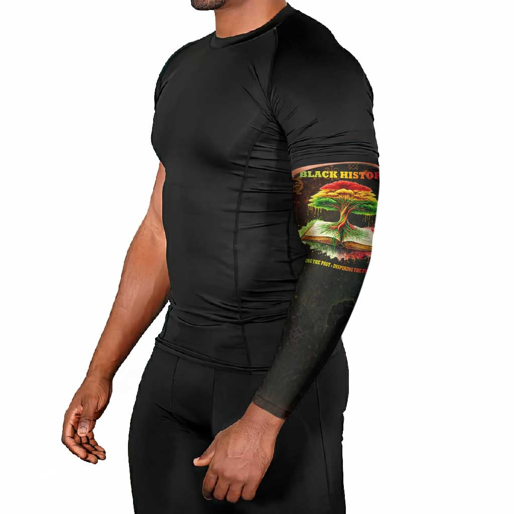 Black History Tree of Knowledge Arm Sleeves Pan-African Afrocentric Drip Art Illustration