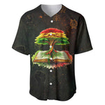 Black History Tree of Knowledge Baseball Jersey Pan-African Afrocentric Drip Art Illustration