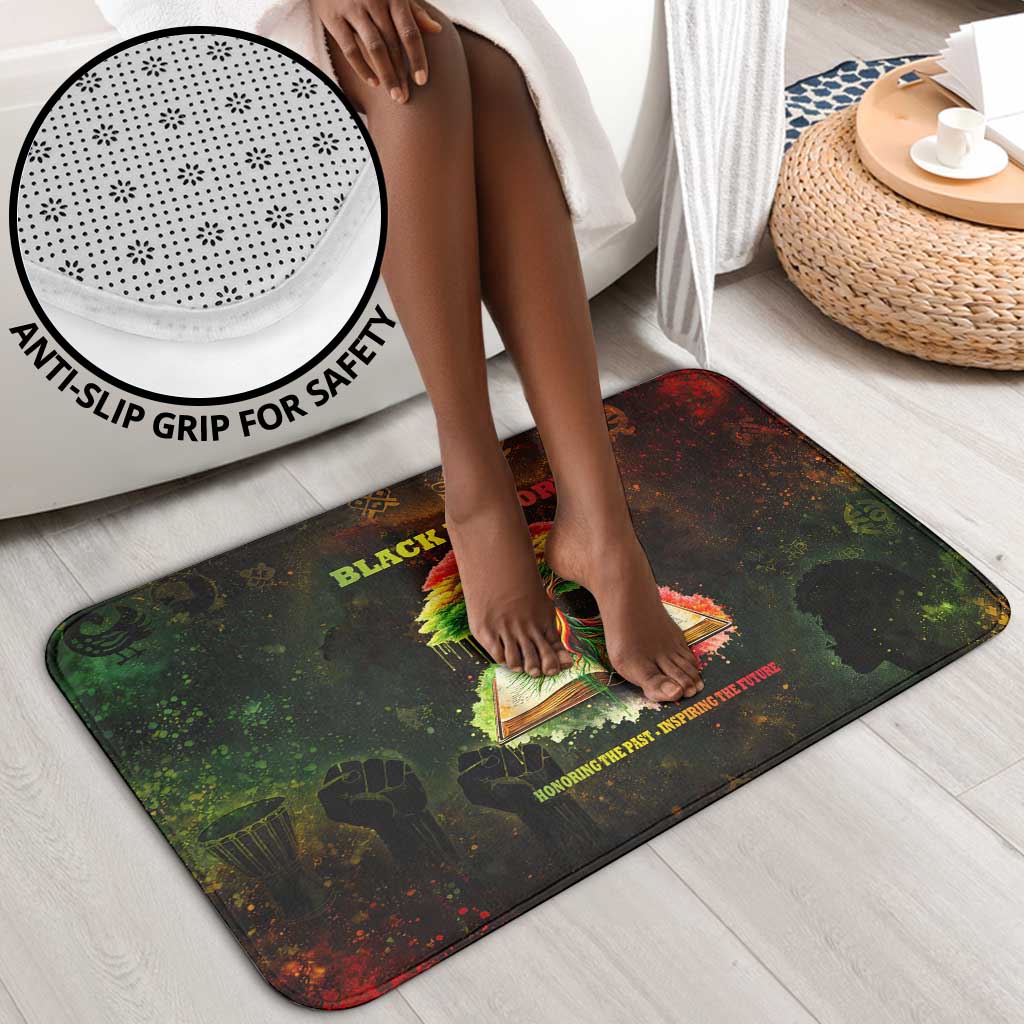 Black History Tree of Knowledge Bathroom Set Pan-African Afrocentric Drip Art Illustration