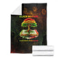 Black History Tree of Knowledge Blanket Pan-African Afrocentric Drip Art Illustration