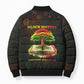 Black History Tree of Knowledge Bomber Puffer Jacket Pan-African Afrocentric Drip Art Illustration