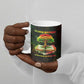 Black History Tree of Knowledge Ceramic Mug Pan-African Afrocentric Drip Art Illustration
