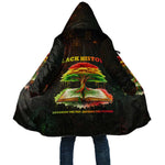 Black History Tree of Knowledge Cloak Pan-African Afrocentric Drip Art Illustration
