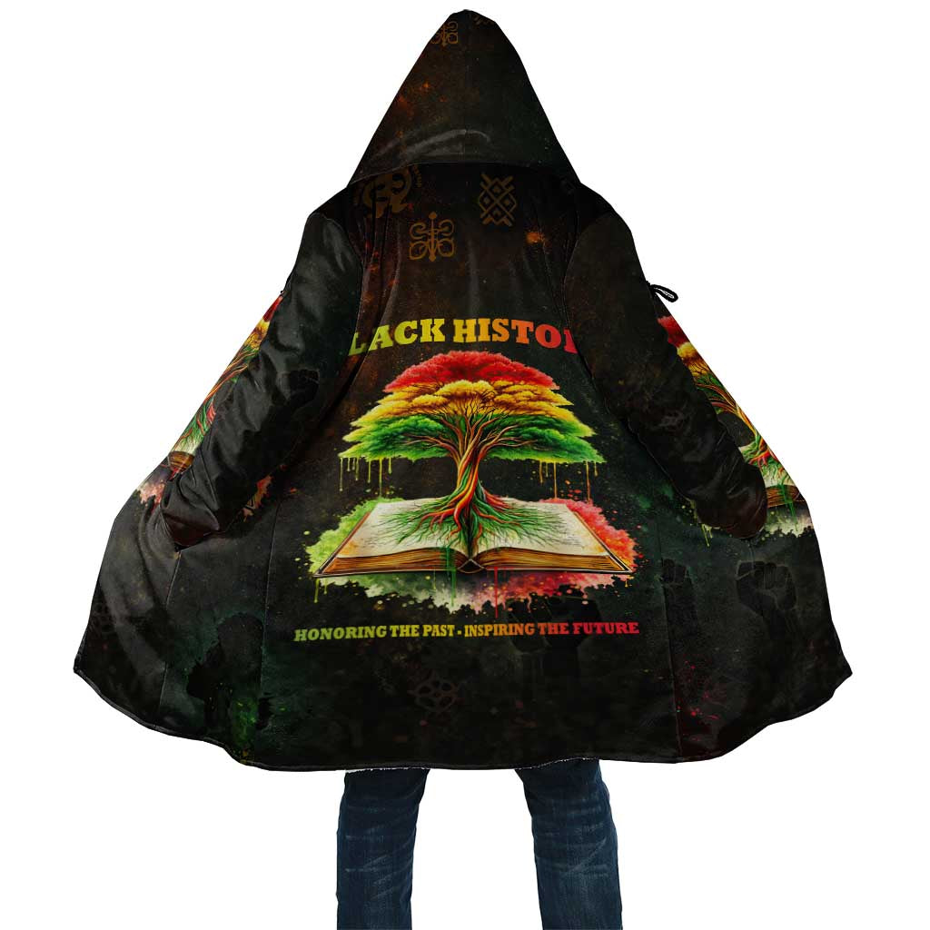 Black History Tree of Knowledge Cloak Pan-African Afrocentric Drip Art Illustration