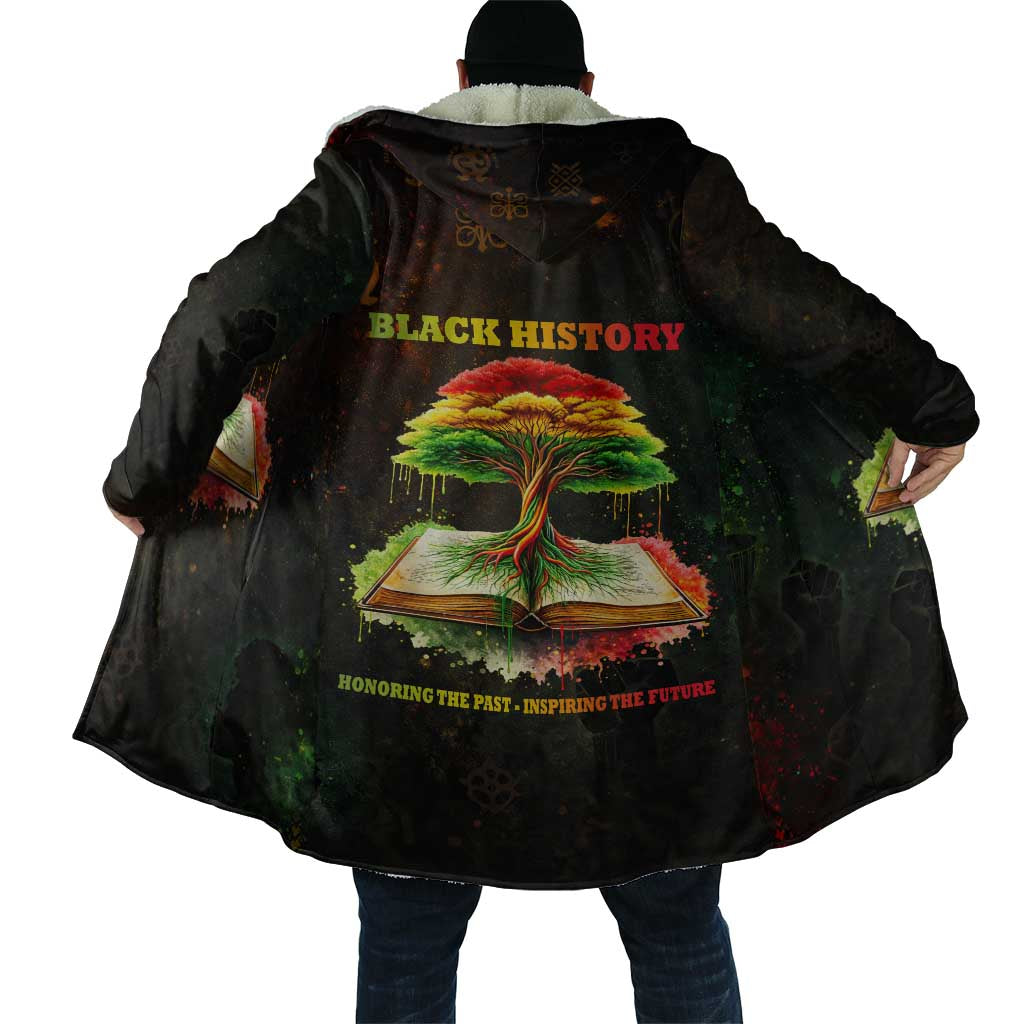 Black History Tree of Knowledge Cloak Pan-African Afrocentric Drip Art Illustration