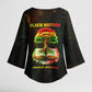 Black History Tree of Knowledge Kimono Sleeve Blouse Pan-African Afrocentric Drip Art Illustration