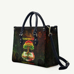 Black History Tree of Knowledge Leather Bag Pan-African Afrocentric Drip Art Illustration