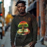 Black History Tree of Knowledge Long Sleeve Shirt Pan-African Afrocentric Drip Art Illustration