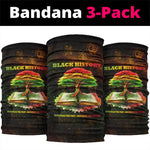 Black History Tree of Knowledge Neck Gaiter Pan-African Afrocentric Drip Art Illustration