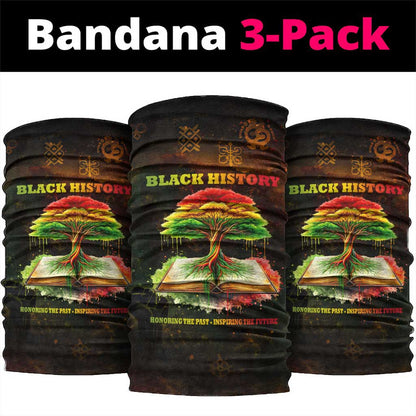 Black History Tree of Knowledge Neck Gaiter Pan-African Afrocentric Drip Art Illustration