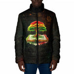 Black History Tree of Knowledge Padded Jacket Pan-African Afrocentric Drip Art Illustration