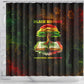 Black History Tree of Knowledge Shower Curtain Pan-African Afrocentric Drip Art Illustration