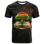 Black History Tree of Knowledge T shirt Pan-African Afrocentric Drip Art Illustration