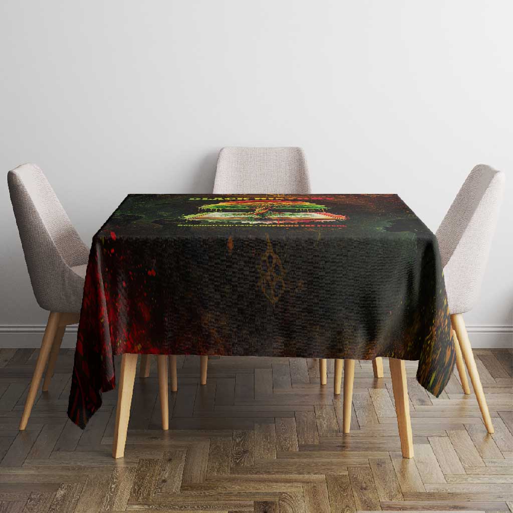 Black History Tree of Knowledge Tablecloth Pan-African Afrocentric Drip Art Illustration