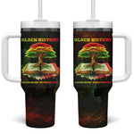 Black History Tree of Knowledge Tumbler With Handle Pan-African Afrocentric Drip Art Illustration