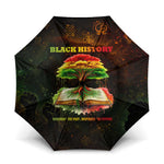 Black History Tree of Knowledge Umbrella Pan-African Afrocentric Drip Art Illustration