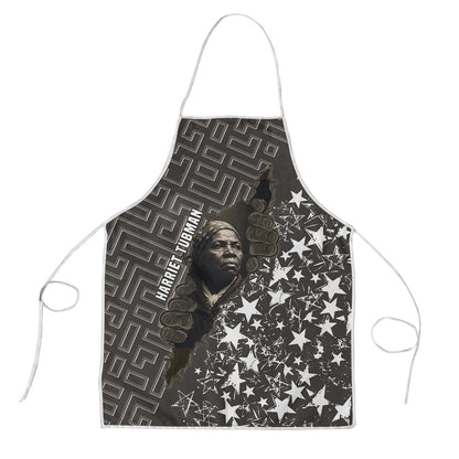 Harriet Tubman Underground Railroad Apron Fearless In The Dark - Civil Rights Hero Vintage Art
