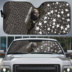 Harriet Tubman Underground Railroad Auto Sun Shade Fearless In The Dark - Civil Rights Hero Vintage Art