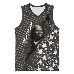 Harriet Tubman Underground Railroad Basketball Jersey Fearless In The Dark - Civil Rights Hero Vintage Art