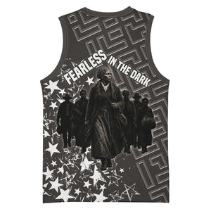 Harriet Tubman Underground Railroad Basketball Jersey Fearless In The Dark - Civil Rights Hero Vintage Art