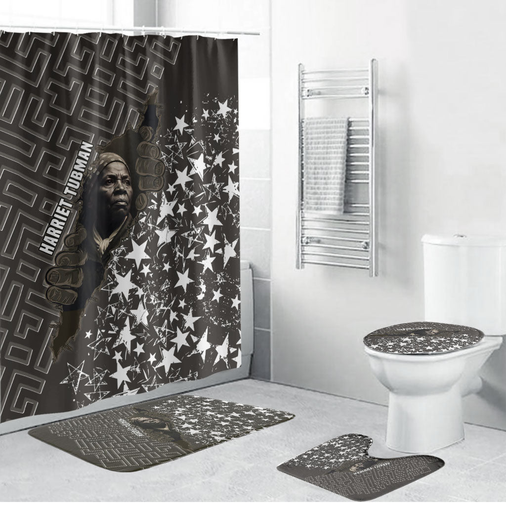 Harriet Tubman Underground Railroad Bathroom Set Fearless In The Dark - Civil Rights Hero Vintage Art