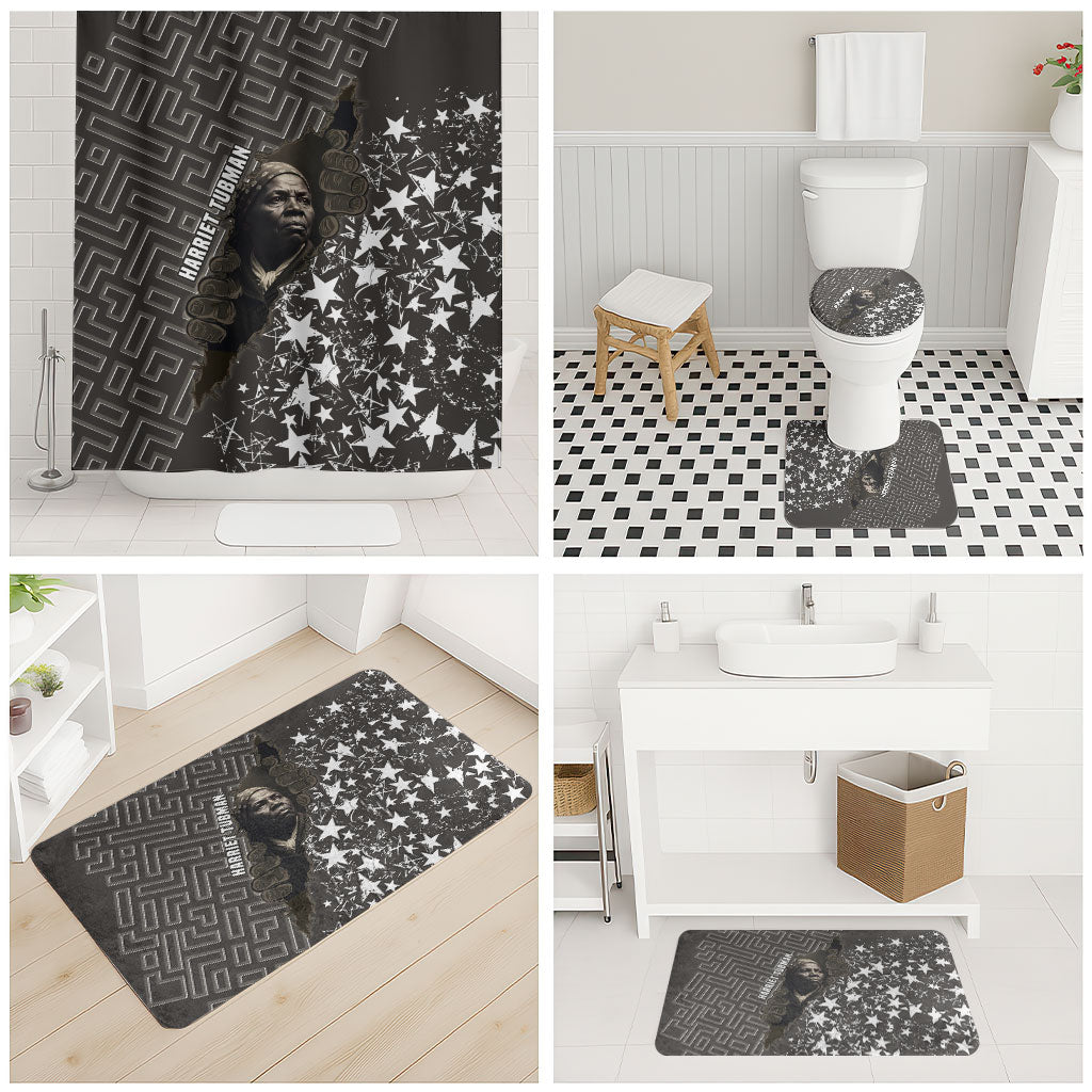 Harriet Tubman Underground Railroad Bathroom Set Fearless In The Dark - Civil Rights Hero Vintage Art