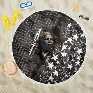 Harriet Tubman Underground Railroad Beach Blanket Fearless In The Dark - Civil Rights Hero Vintage Art