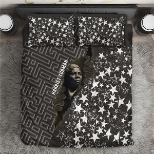 Harriet Tubman Underground Railroad Bedding Set Fearless In The Dark - Civil Rights Hero Vintage Art