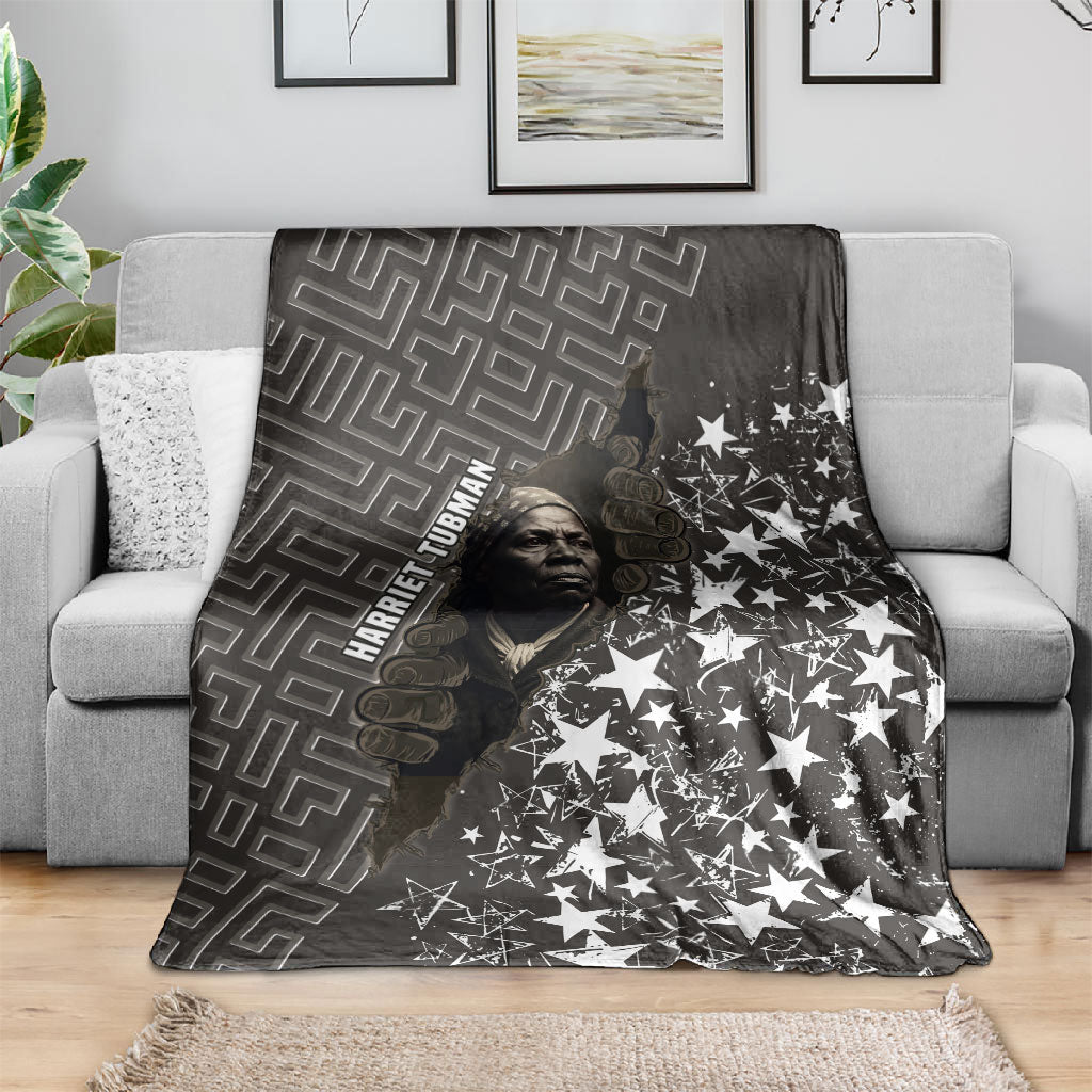 Harriet Tubman Underground Railroad Blanket Fearless In The Dark - Civil Rights Hero Vintage Art