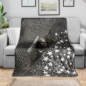Harriet Tubman Underground Railroad Blanket Fearless In The Dark - Civil Rights Hero Vintage Art