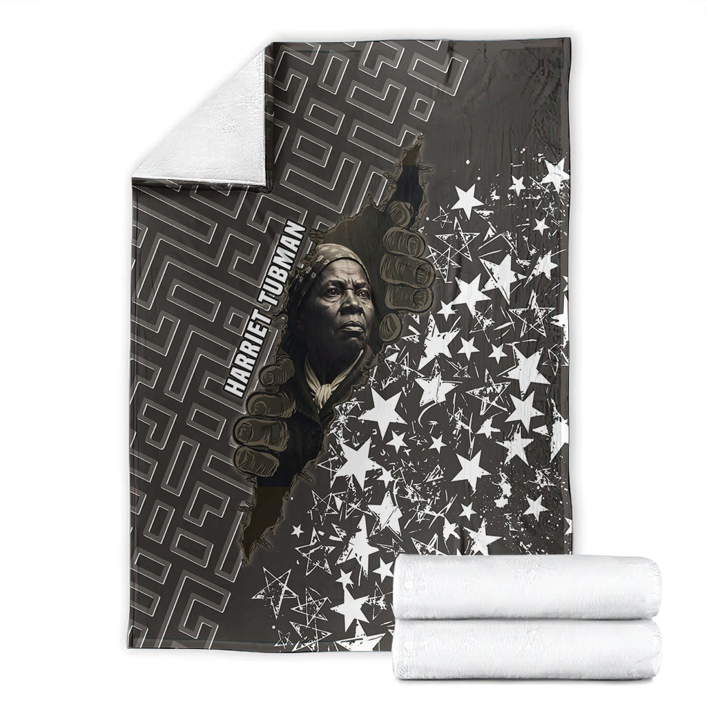 Harriet Tubman Underground Railroad Blanket Fearless In The Dark - Civil Rights Hero Vintage Art